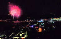4th of July Fireworks: Drone Aerials of Coney Island Balloon Glow Event