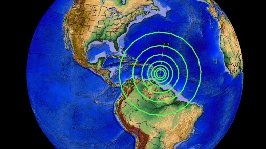 7/16/2015 — Large M6.5 earthquake strikes Caribbean near Barbados