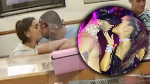 Ariana Grande KISSES Dancer in Donut Shop – VIDEO