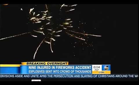 Fireworks Fail July 4th Accident Colorado – Fireworks Show Malfunction – July 4th 2015