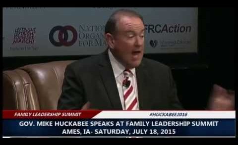 Gov. Mike Huckabee Full Appearance at 2015 Family Leadership Summit (7-18-15)