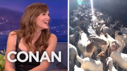 Jennifer Garner Hired A Herd Of Goats For Ben Affleck  – CONAN on TBS
