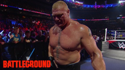 Lesnar leaves WWE Battleground: WWE.com Exclusive, July 19, 2015