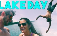 ME & GF –  4th Of July –  FLIPS AND FUN –  CHILLIN AT THE LAKE
