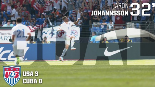 MNT vs. Cuba: Aron Johannsson Goal – July 18, 2015
