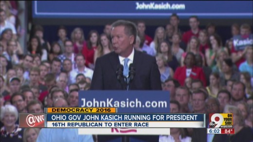 Ohio governor John Kasich running for president