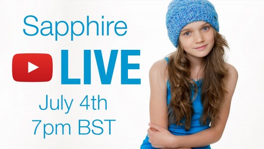 Sapphire’s LIVE Youtube Concert from July 4th 2015!