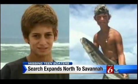Search continues for boys lost at sea;Coast Guard says
