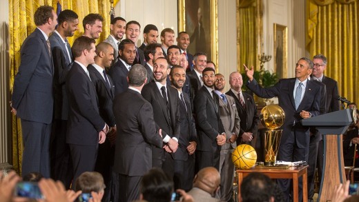 The 2014 NBA Champion San Antonio Spurs Visit the White House
