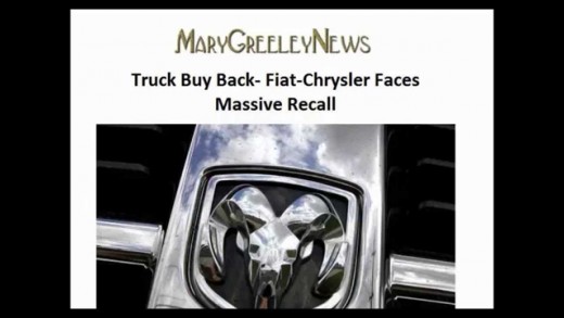 Truck Buy Back-  Fiat Chrysler Faces Massive Recall