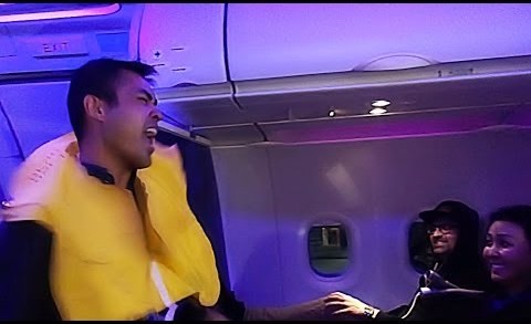 Virgin America Flight Attendant Safety Dances to #VXsafetydance