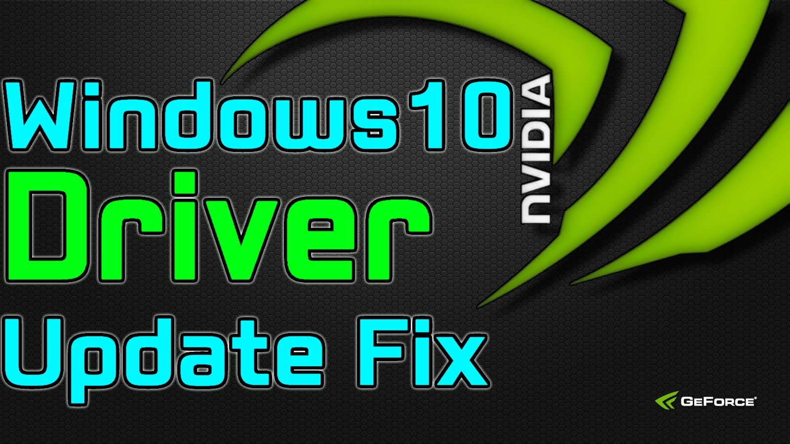 nvidia driver update windows 10