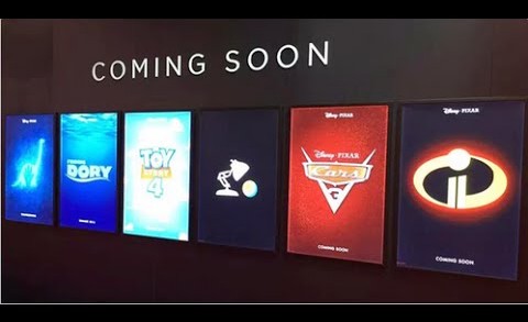Incredibles 2, Cars 3, Toy Story 4, and Finding Dory Posters Shown at D23!