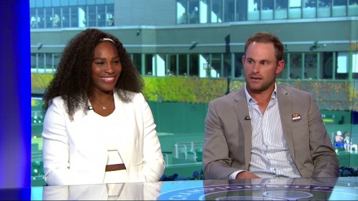 Serena Williams BBC Interview with Sue Barker & Andy Roddick after winning Wimbledon 2015
