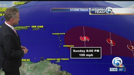 Tropical Storm Danny forms in the Atlantic