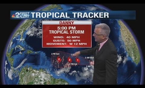 Tropical Storm Danny update: 5 p.m.