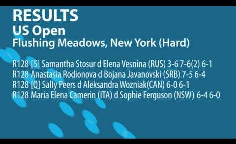 Aussie tennis results: US Open day 1