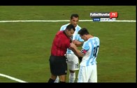 Messi ayudÃ³ al Ã¡rbitro Mexico vs Argentina 2-2 Amistoso Internacional 2015