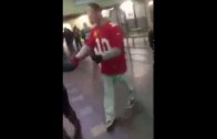 New York Giants Fan Gets KNOCKED OUT By Philadelphia Eagles Fan (RAW VIDEO)
