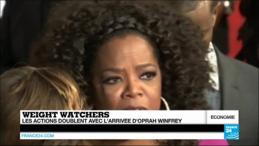 Oprah Winfrey croque Weight Watchers
