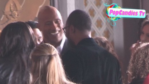 Dwayne The Rock Johnson & Lauren Hashian Meet RZA at GI Joe Retaliation Premiere in Hollywood