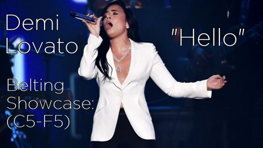Demi Lovato – “Hello” {Lionel Richie Tribute} Belting Showcase (C5-F5)