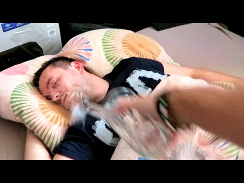 WAKE UP PRANK – WATER IN THE FACE