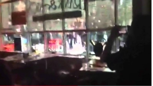 Baltimore riot video: The gentrified crowd under attack.
