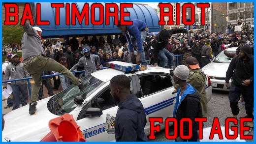 Craziest Baltimore Riot Footage – Freddie Gray Protesters Go Violent