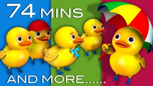 Five Little Ducks | Plus Lots More Children’s Songs | 74 Minutes Compilation from LittleBabyBum!