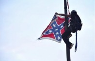 Activist Climbs Flagpole, Takes Down Confederate Flag at South Carolina Capitol