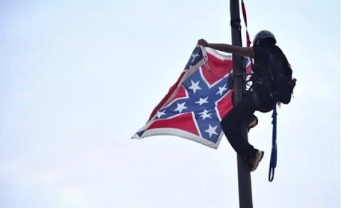 Activist Climbs Flagpole, Takes Down Confederate Flag at South Carolina Capitol
