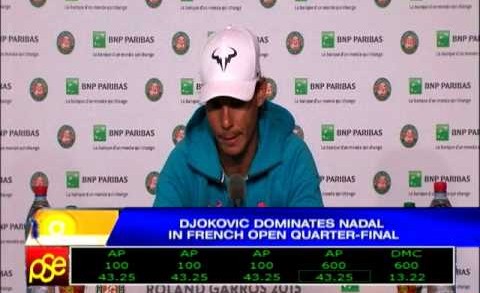 Djokovic dominates Nadal in French Open quarterfinals