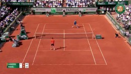 Djokovic Incredible Serve & Half Volley vs Nadal | Quarterfinals Roland Garros 2015