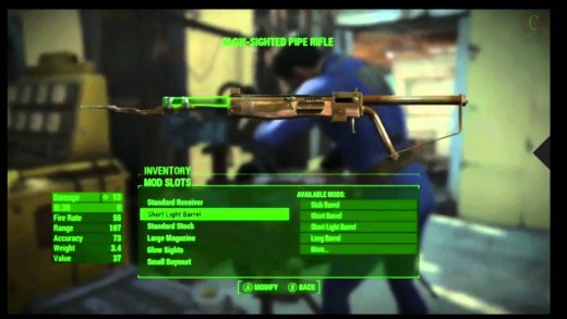 E3 2015: Fallout 4 Weapon Mod / Modified Armor Customization Walkthrough E3 2015