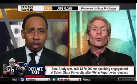 ESPN First Take – Tom Brady Received Payment For Speaking on Deflategate
