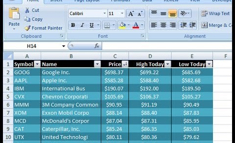 Excel VBA – Get Stock Quotes from Yahoo Finance API
