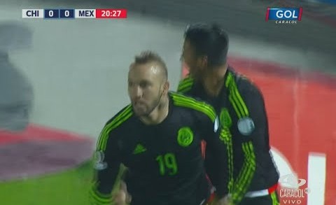 Gol de MatÃ­as Vuos Chile vs Mexico 3-3 Copa America 2015