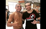 Jonas Bilharinho on imitating Conor McGregor (UFC 189 training w/ Jose Aldo)