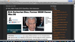 Kirk Kerkorian Sacrified for the NBA Finals- Lupercalia Connections +Mayweather Fight Reminders