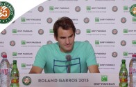 Press conference Roger Federer 2015 French Open / R64