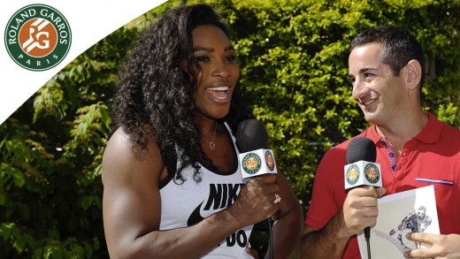 Roland-Garros shopping network with Serena Williams / 2015 French Open