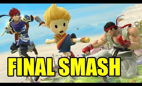 Roy, Ryu,, and Lucas Final Smashes WITH 8 PLAYERS in Super Smash Bros Wii U