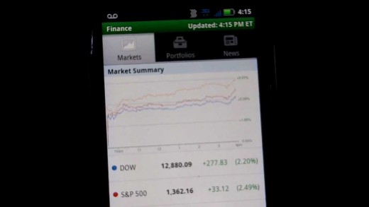 Stock Market App: YAHOO FINANCE
