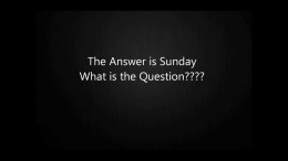What’s the question?  Sunday – Father’s Day radio phone call