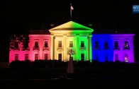 White House illuminated in rainbow colors following Supreme Courtâs same-sex marriage ruling