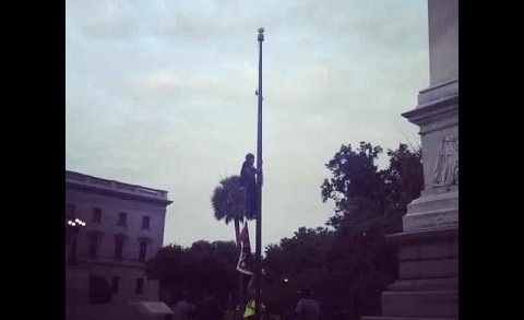 Woman Briefly Removes Confederate Flag from State House (VIDEO)