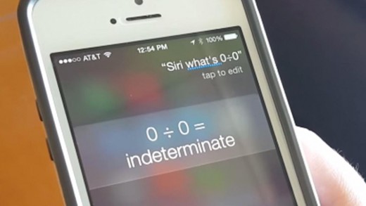 Ask Siri What 0 Divided by 0 Is