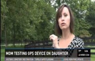 Cathy Steinberg tests the Amber Alert GPS Device