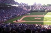 Final out, July 25, 2015: Cole Hamels throws no-hitter at Wrigley Field